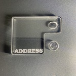 自賠責ステッカープレート　ADDRESS アドレス　クリア