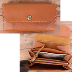 がばっと開けられる革の長財布/大きなレザー財布/gabatto2-camel