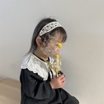 レースリボンのヘアバンド