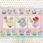 パッチワーク・スーちゃんの花いっぱいキルト