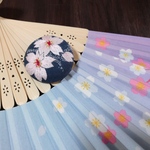 夜桜 刺繍 ブローチ　二