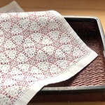 #51.刺し子ふきん  【重ねりんどう】＊送料無料