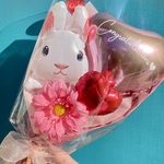 うさぎさんハートブーケ❣️卒業プレゼントにおすすめ