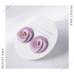 【SALE】フラワーモチーフのピアス ••モーブ••