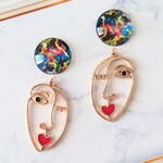 ハート唇の顔♥ピアス✳イヤリング