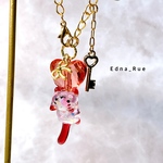 心の扉♥️🗝しょんげりまゆげ顔🐱ミニバッグチャーム 送料無料 レジン ジャンピング猫