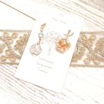 春のお花達のピアス🐝💐🌼*.