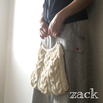 春夏にも♪ニットバック(ホワイト)