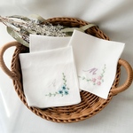オーダー＊イニシャル刺繍ハンカチ