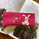 🐰felt  de patchworkうさぎのペンケース🐰