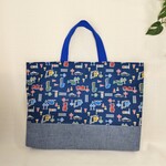 【期間SALE】レッスンバッグ  マチ付き 働く車