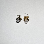 Gold pearl pierce