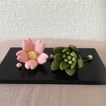 ちりめん細工:春の飾り  桜  ふきのとう