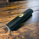 イニシャル名入れ無料世界で1つハンドメイド栃木レザーiqos3マルチケース黒