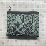 S様　new!  forest tile フラット ポーチ　16  ミナペルホネン の刺繍生地 mina perhonen  フォレストタイル