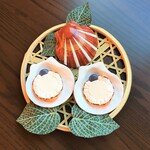 帆立貝の箸置き〈貝殻の豆皿付き〉🌸おもしろグッズ