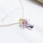 14kgf-紫陽花のしずく　 ネックレス