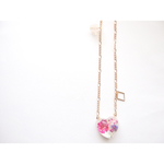  flower heart dome ネックレス