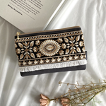 インド刺繍リボンのメイクポーチ