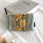 インド刺繍リボンのミニポーチ