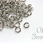 丸カン　0.6-3mm　10g　ロジウム