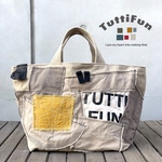 tuttifun＊TUTTIFUNロゴ入りベージュのバック