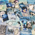 (再販×2)Winter Wonderland❄️ジャーナルペーパーセット＊コラージュ素材＊ジャンクジャーナル