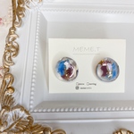 ✨新作一点もの✨宝石のようなイヤリング🌸🌸　　　レジンイヤリング＊レジンピアス＊ 　普段使い　レジンレジンピアス　レジンイヤリング