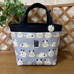 ハンドメイド◆マチたっぷりのトートバッグ◆チンチラ◆チンチラバッグ◆チンチラグッズ◆小動物グッズ◆サブバッグ