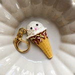 アイスクリームのおばけ　キーホルダー