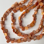 shell beads orange14p