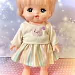 セール！グリーンが爽やかなワンピ☆メルちゃん服