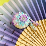 名花(氷華)  つまみ細工帯留め