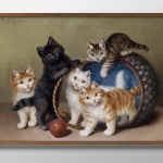 8092■A3アートポスター『ソフィー・スペルリッチ　猫　ネコ　CAT』絵画　イラスト　デザイン　上級マット紙採用　北欧