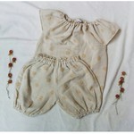 ☆再販　Wガーゼのブラウスとかぼちゃパンツのセットアップsize95