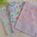 限定＊お買い得＊  20×30cm ユニコーン リボンちょうちょ スイーツ柄 ランチョンマット 3枚セット