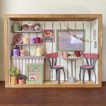 送込 ✱ ミニチュア ✱  カフェ ✱ ピンク ✱ インテリア雑貨 