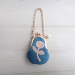 ミナペルホネン　ボヌール　ミニがま口　バッグチャーム　ハンドメイド