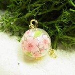 さくら チャーム パール加工パーツ 桜 ホワイト ピアス イヤリング