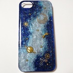 ☆juliejulie様　お問い合わせ品　iPhone5宇宙塗りケース☆