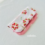 ❤︎*。Strawberry  Ring   ふわっふわの8重ガーゼ ハンカチ 20cm  ❤︎*。