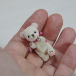 3.4cm ミニミニ クマちゃん (アイボリー)