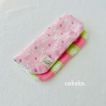 ❁︎ 長みみ♬うさぎちゃん🐰 ピンク ❁︎ふわっふわの8重ガーゼ ハンカチ 20cm ⚠️タグが異なります。