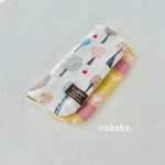 ❤︎*。北欧風 カラフルツリー ふわっふわの8重ガーゼ ハンカチ 20cm ❤︎*。⚠️タグの文字のデザインが変更になります。