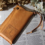 ◇　「Ｓさま専用」　　　　　	Ⅲ スマホ袋♪ はじっこ革のくったり+やわらか♪　しなやか レザー◇
