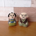 【godzilla様オーダー品】似顔絵ぬいぐるみ(羊毛フェルト)