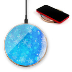 雪の結晶2  Qi対応 ワイヤレス充電器