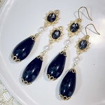 【Valentine market】🖤ブラックドロップピアス☃️