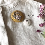 刺繍ブローチ　2個セット