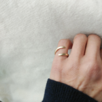 再販    真鍮のcord(紐)ピンキーリング